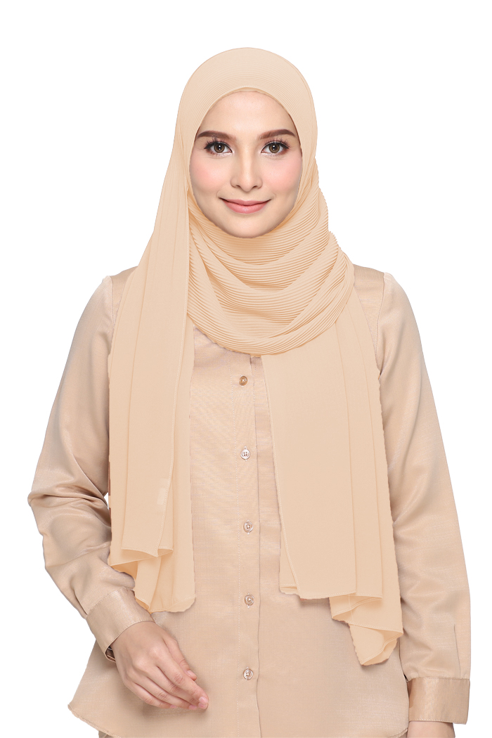 Dolsa The Modest Stylish Fashion Hijab Shawls Tudung pleated