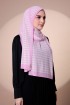 Houndstooth Pleated Shawl - Candy Floss