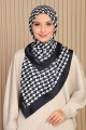 Houndstooth Square - Diamond Black