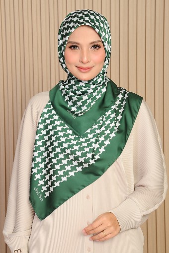 Houndstooth Square - Emerald Green