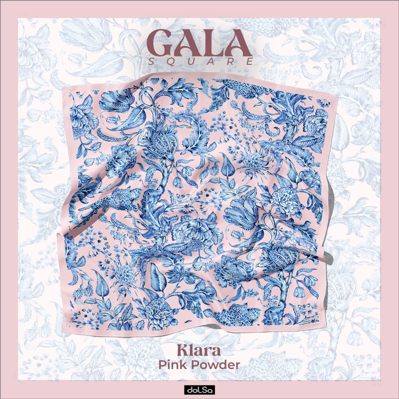 Gala Square - Klara Pink Powder