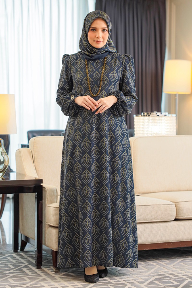Jubah Royal - Medallion Dark Blue