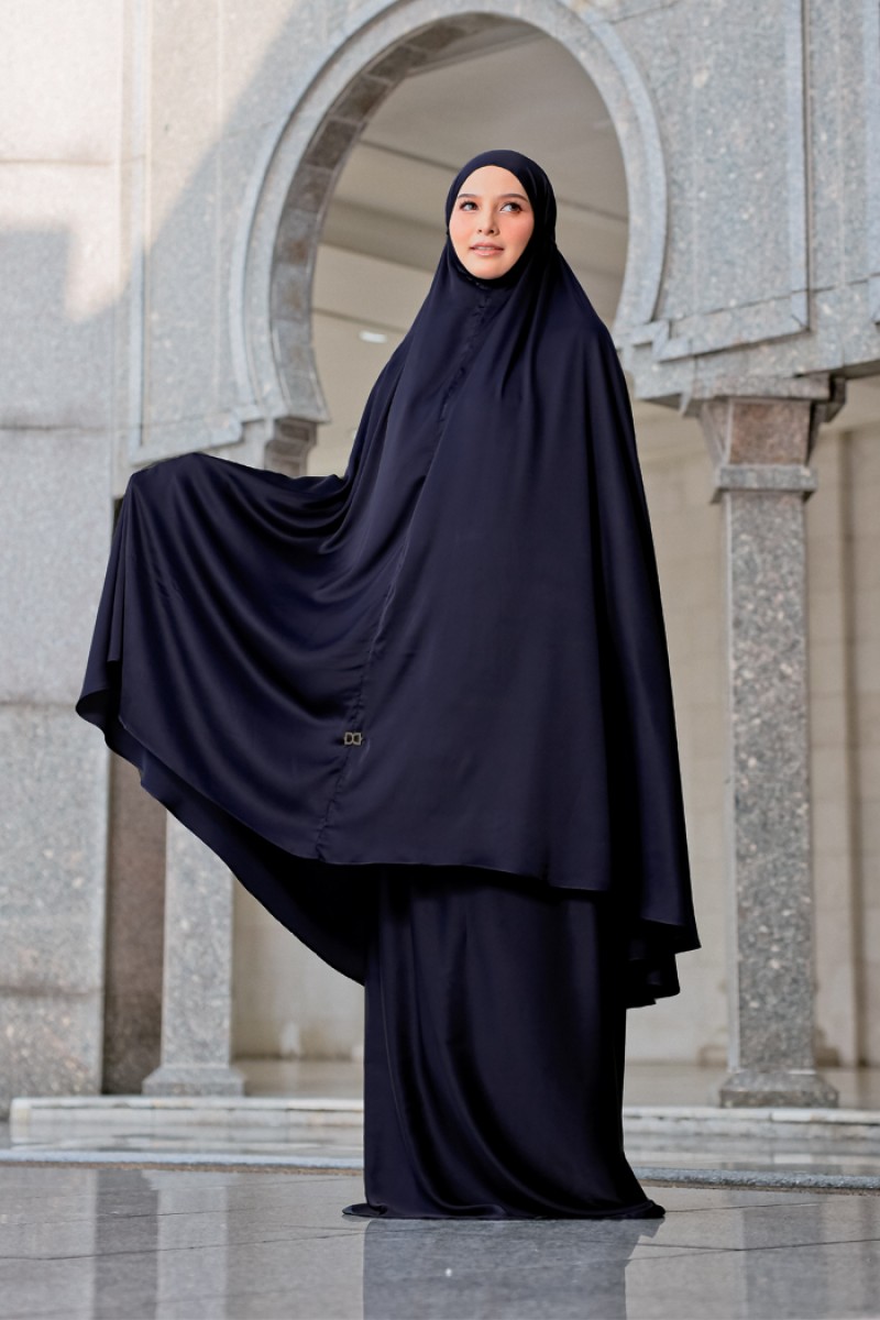 Telekung Rayhan - Midnight Blue