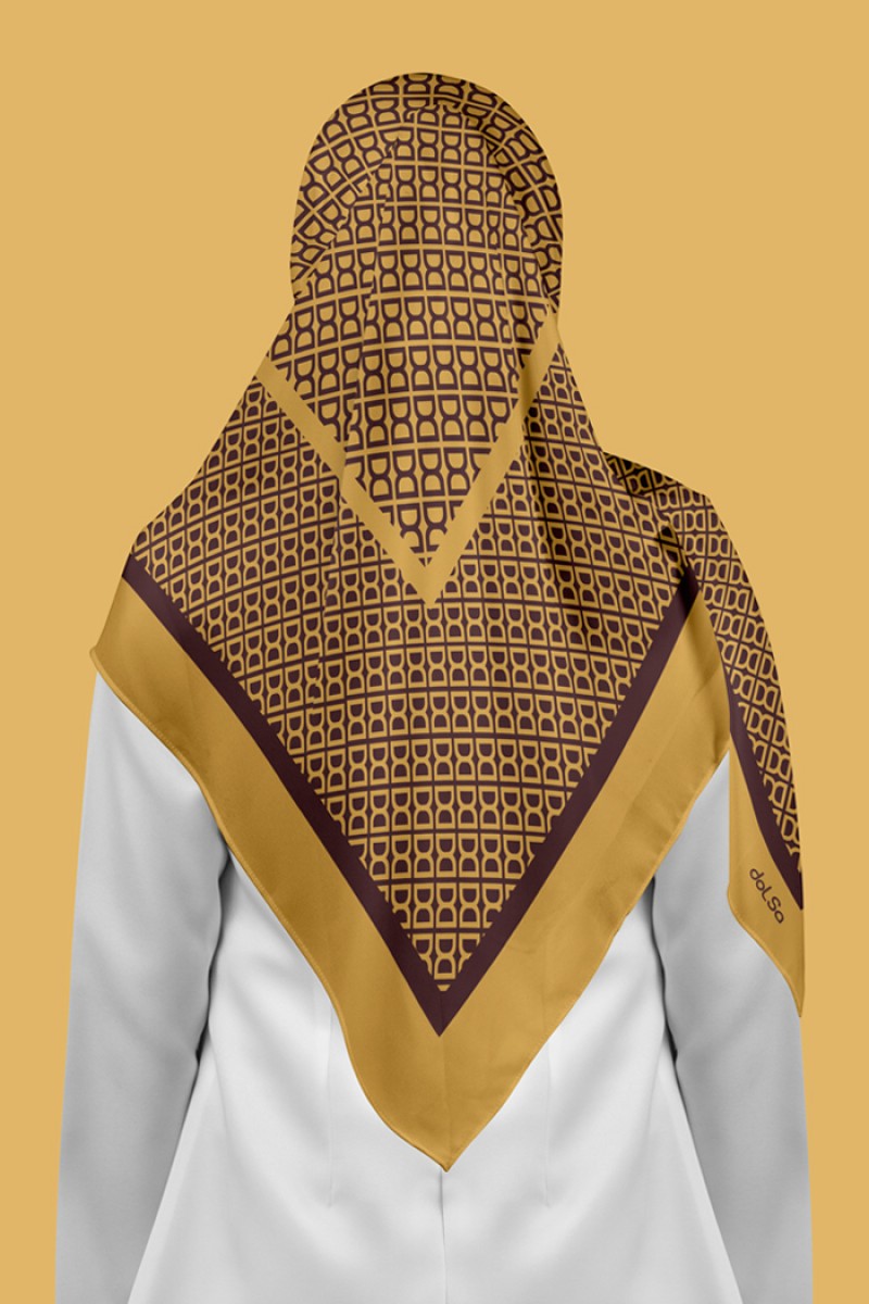 DD Square - Mustard Brown