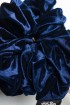 Velvet Scrunchie - Navy Blue